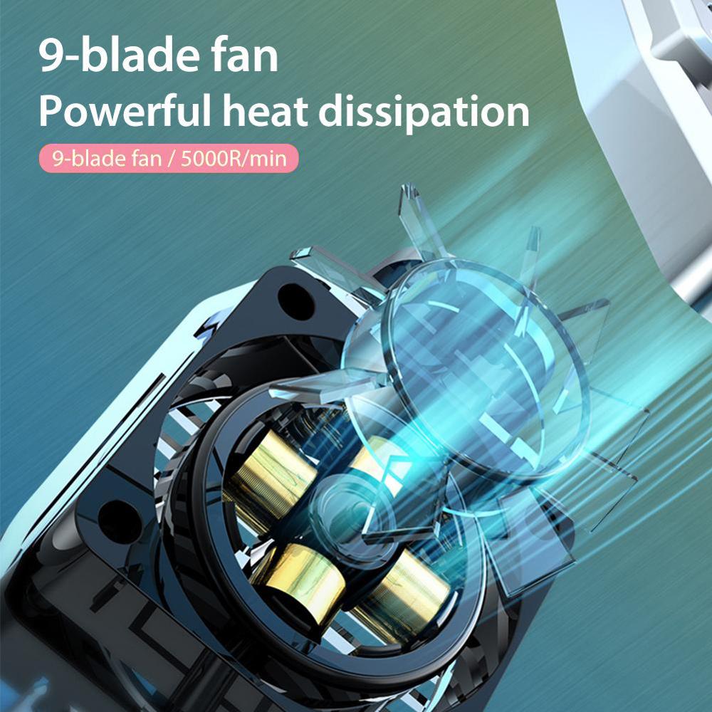 Universal Mobile Phone Radiator Cooling Fan Mini Portable Game Cooler Cell Phone Radiator Heat Sink For IPhone/Samsung/Xiaomi