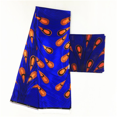 Popular silk fabric african print fabric 6yard per lot african fabric nigerian ankara fabrics africain tissu wax: MJ850507s5