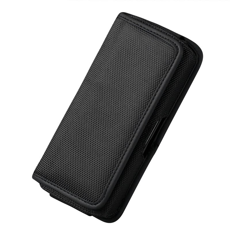 Universal Casual Phone Pouch For iPhone 11 Pro Max Xs XR X 6 7 8plus Case Belt Clip Holster Oxford Cloth Bag Flip Cover