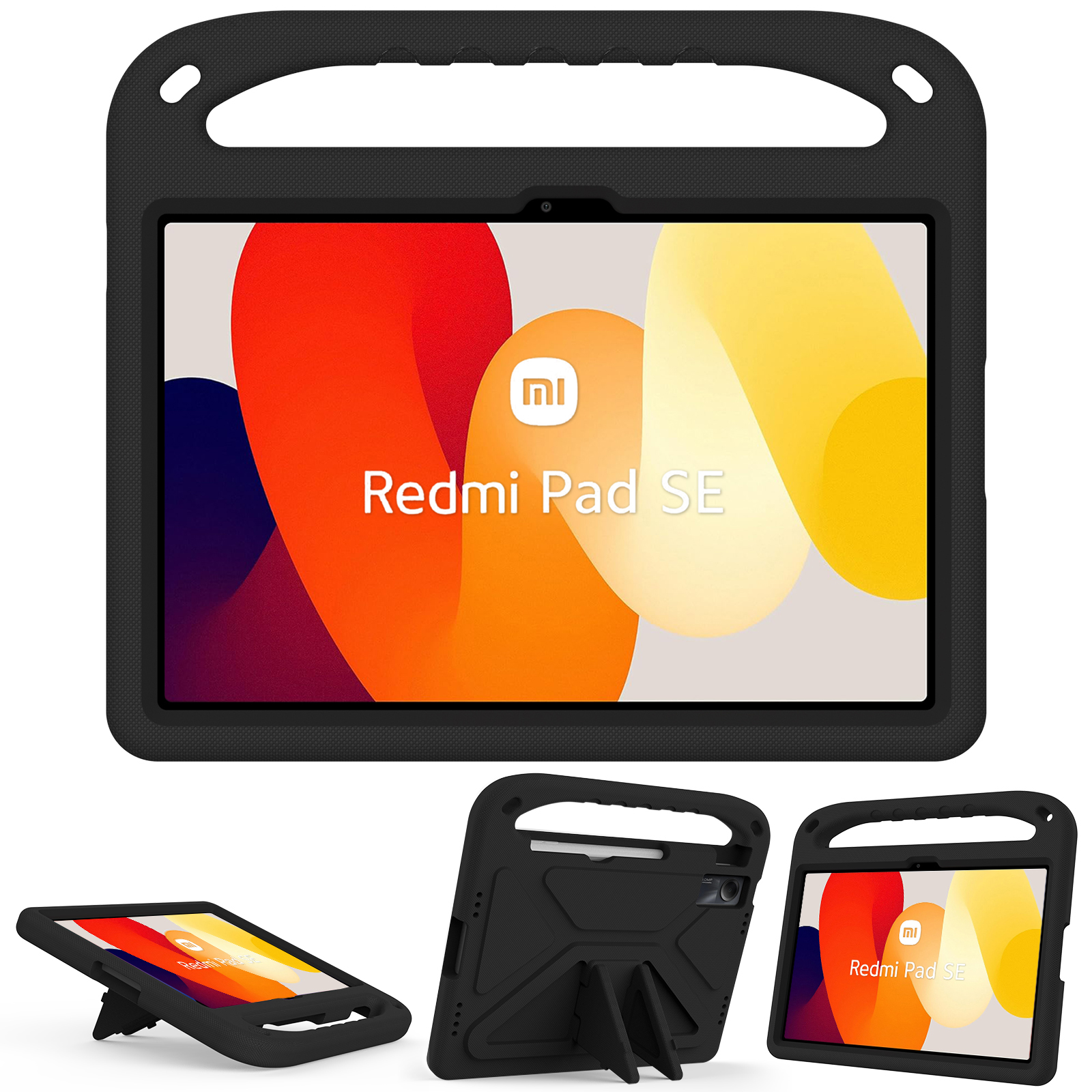 Etui EVA do Xiaomi Redmi Pad SE 11 2023 Pad 6 6Pro Wstrząsoodporne etui ochronne na całe ciało do Pad 5 5Pro 4 Plus Kids Handle: 1 / YELLOW