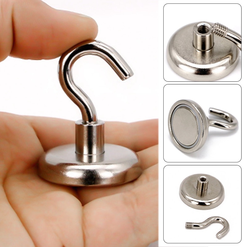 1Pcs Magnetic Hanging Hooks Hold Strong Magnet Hanger For Home Kitchen Wall Hook