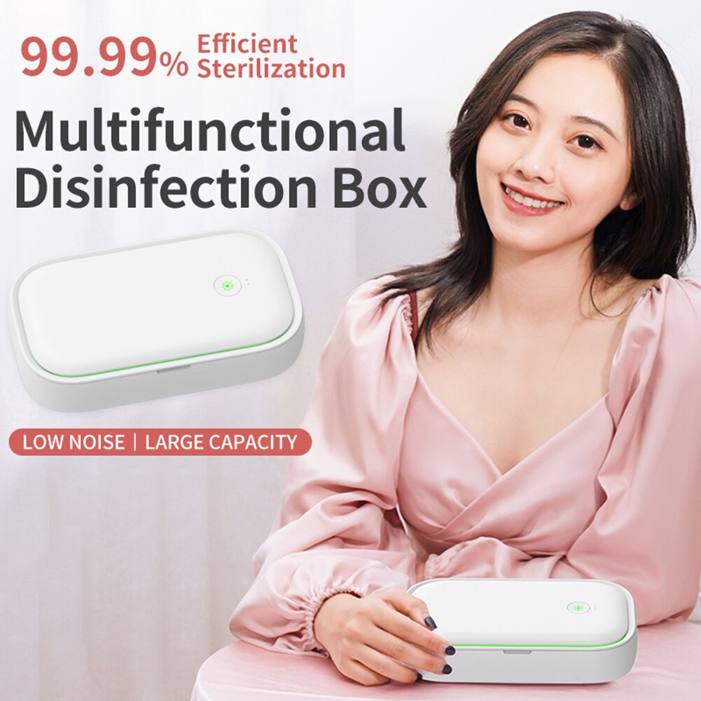Multifunctional Portable UV Sterilizer Box LED Wireless Charger Phone Disinfection Cabinet