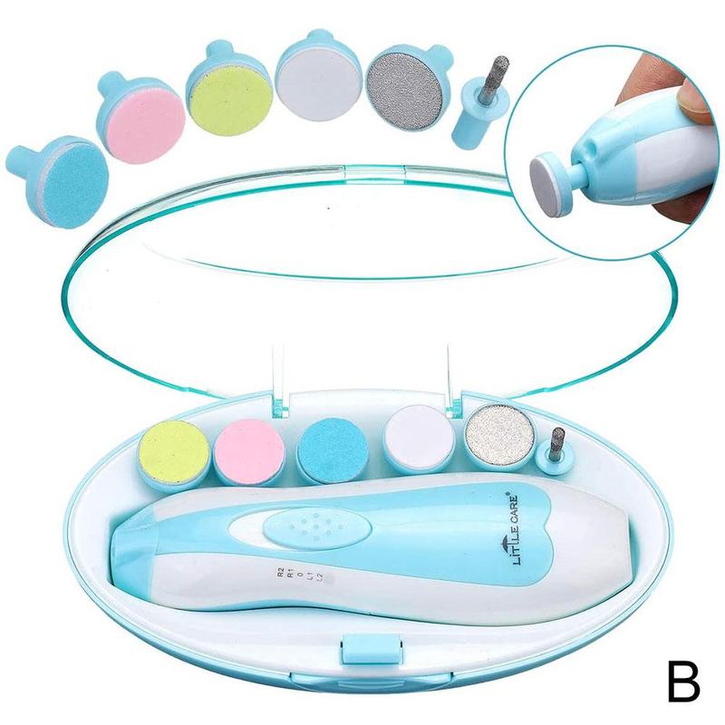 Electric Baby Nail File Clippers Toes Fingernail Cutter Trimmer Manicure Tool Manicure Pedicure Care Tool Set For Kids