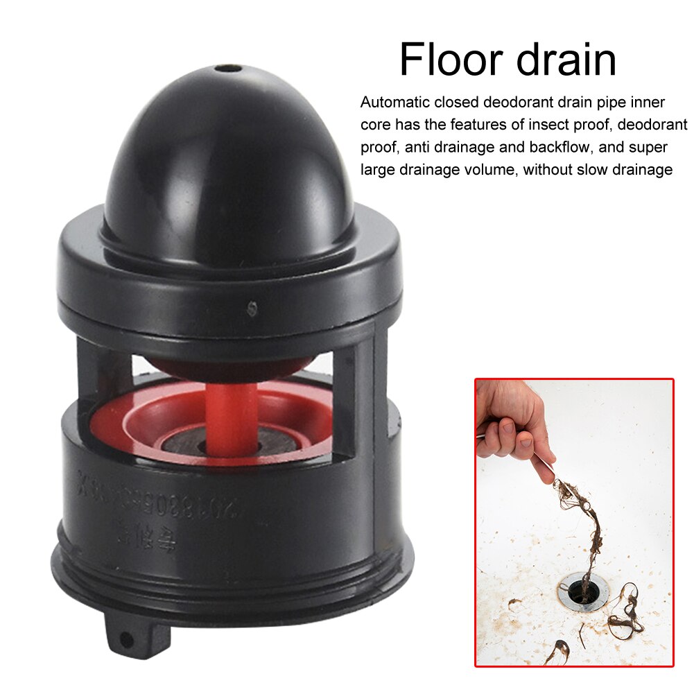 Easy Install ABS Odor Proof Core Shower Sewer Clean Home Kitchen Floor Drain Drainage Magnetic Suspension Backwater Valve