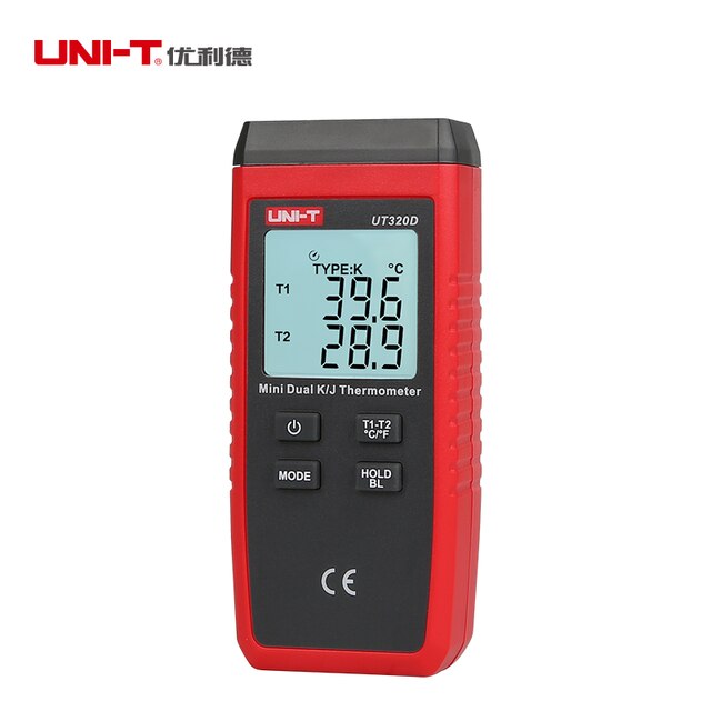 UNI-T Temperature Humidity Meter Mini Digital Indoor Outdoor Sensor Hygrometer Indication Temperature Teaster UT333: UT320D