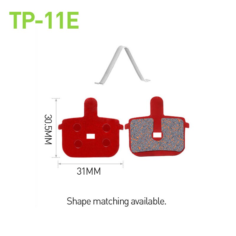 Pastillas de freno para bicicleta de montaña, 4 pares, semimetálicas, freno de disco hidráulico, para BB5, M355, M446, SHIMANO, SRAM, AVID, HAYES: TP-11E