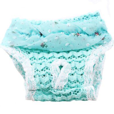 Hond Fysiologie Broek Kant Chiffon Zoete Zachte Comfortabele Voor Katten Honden Franse Bulldog Teddy Chihuahua Pug Puppy DOGGYZSTYLE: Green / M