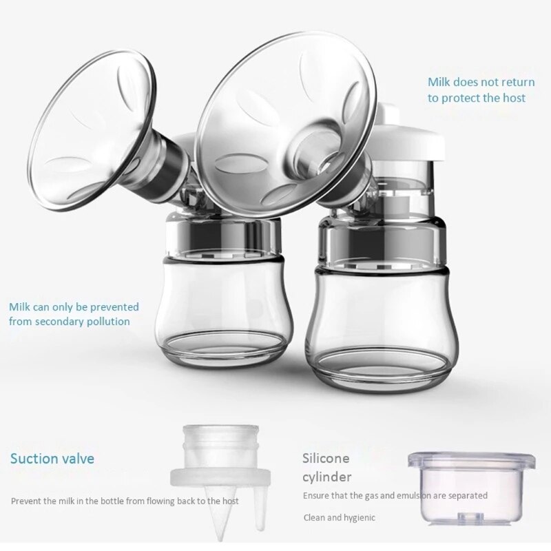 Double Electric Breast Pump Powerful Intelligent Automatic Baby Breast Feeding Milk Extractor Accessories with USB BPA Free