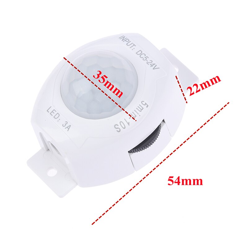 Motion Sensor Light Switch 5V 12V PIR Motion Sensor DC Movement Detector Activated Timer Automatic Switch ON OFF For LED Strip: Default Title