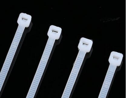 100 stks 3mm x 100mm zwart wit Nylon Plastic Zip Trim Wrap Cable Loop Ties Draad Zelf Locking 3*100mm