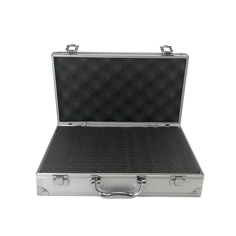 Boîte à outils en aluminium, boîte à outils, boîte à instruments Portable, valise de rangement, valise de voyage, organisateur de bagages, mallette d'outils avec doublure en deux tailles