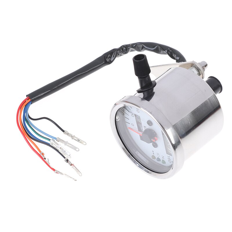 Universele Motorfiets Snelheidsmeter Kilometerteller 12V Motorfiets Dual Speed Meter Met Led Indicator Snelheidsmeter Motorfiets