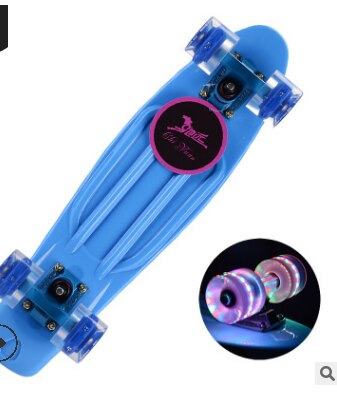 22-Inch Vis Skateboard Beginnende Lopen Enkele-Tilt Skateboard Kinderen Of Volwassenen Borstel Straat Mannen En Vrouwen Vier-Wiel Scooter: 6