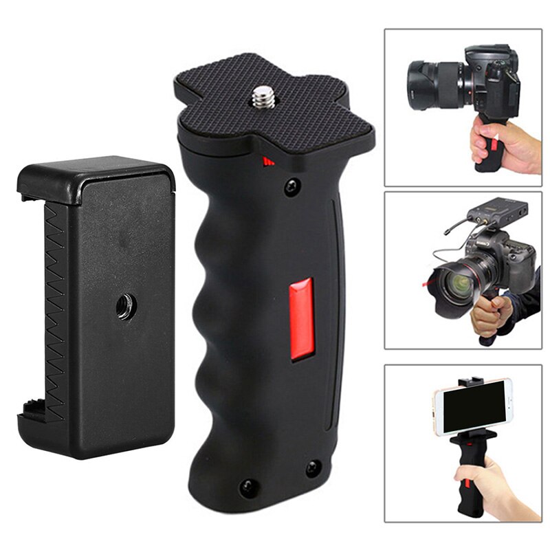 1/4'' Handle Grip Stabilizer Holder Stand Handheld Tripod For LED Flash Light Video Camera Photography lights Fill light