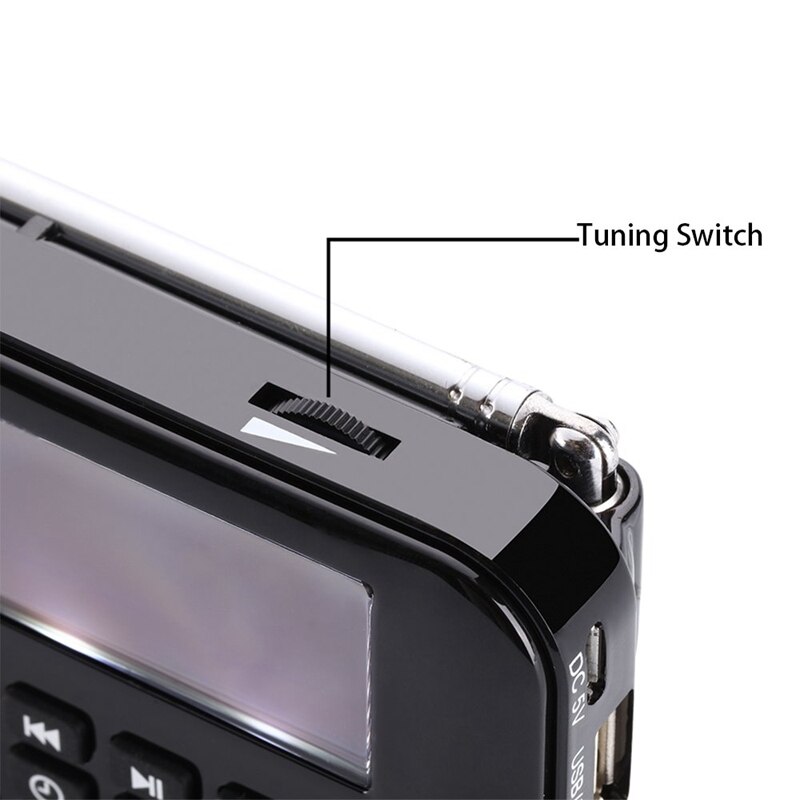 Solar Portable FM Pocket Radio Speaker Music Player with Flashlight,Sleep Timer, Support TF Card