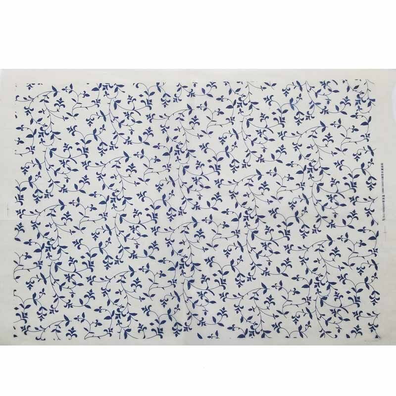 Keramik Aufkleber Diy Keramik Tonne Unterglasur Farbige Blume Papier Blau Porzellan Transfer Papier Hohe Temperatur Aufkleber Papier: 12