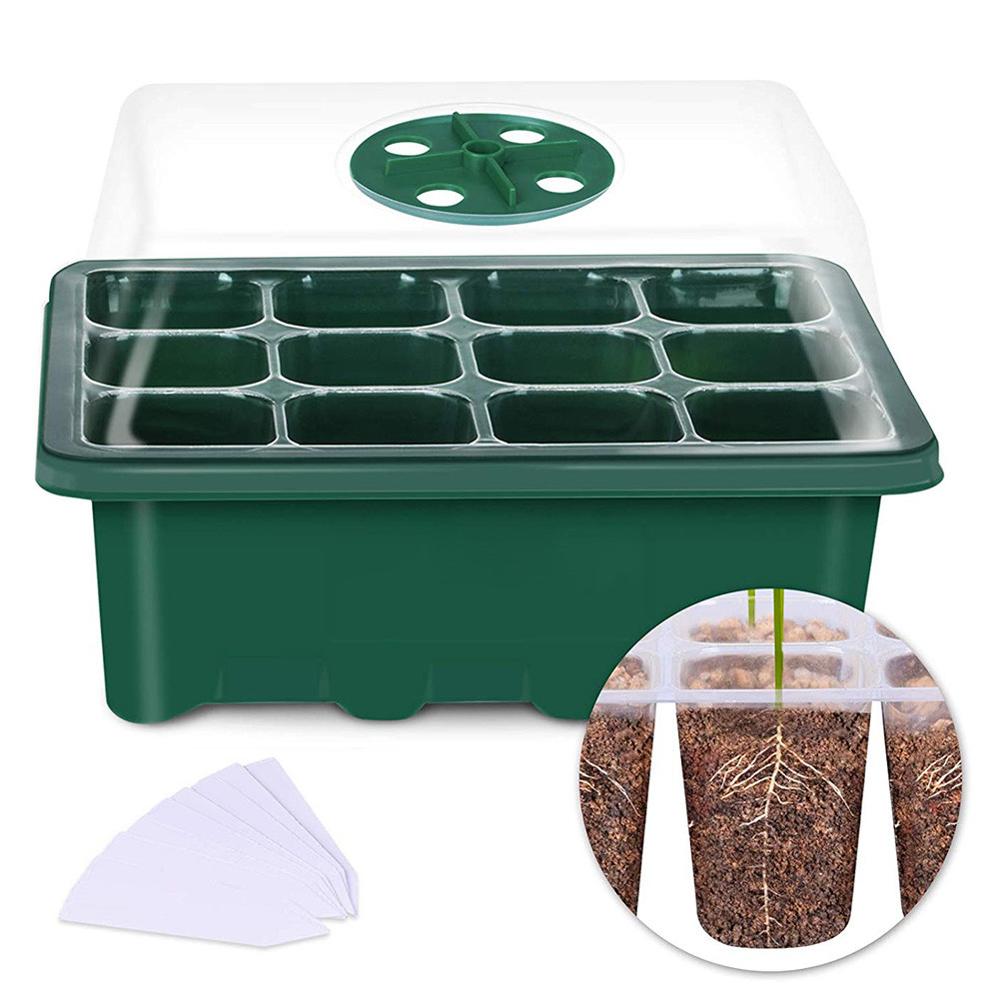 10 Pots Semis Transparents Avec Couvercle - Aération, Drainage, Réutilisables