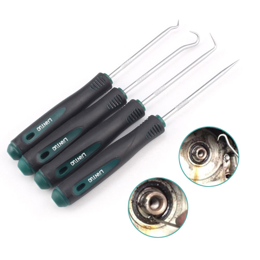 4pcs Pick Hook Set Durable Extra Long O-Ring and Seal Remover Craft Hobby Tool Color Randomly 1 set oil seal screwdriver