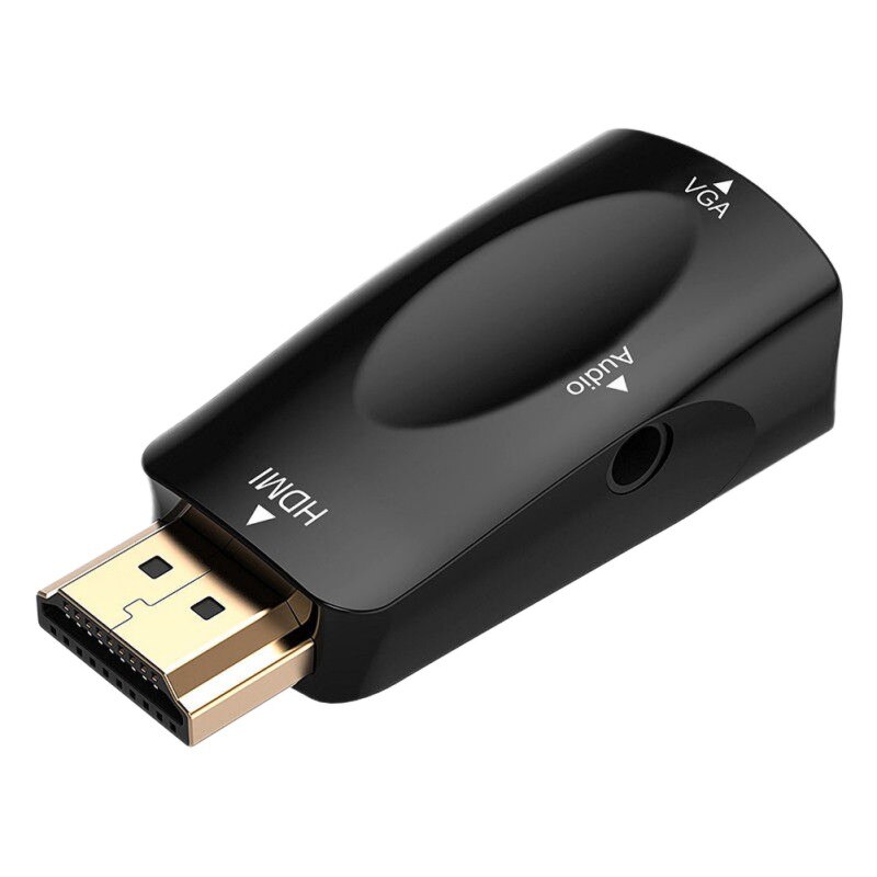 HDMI Zu VGA Konverter Leicht Kompakte 1080P High Definition Stecker-und-spielen Konverter Für Computer Projektor Zubehör +: Default Title