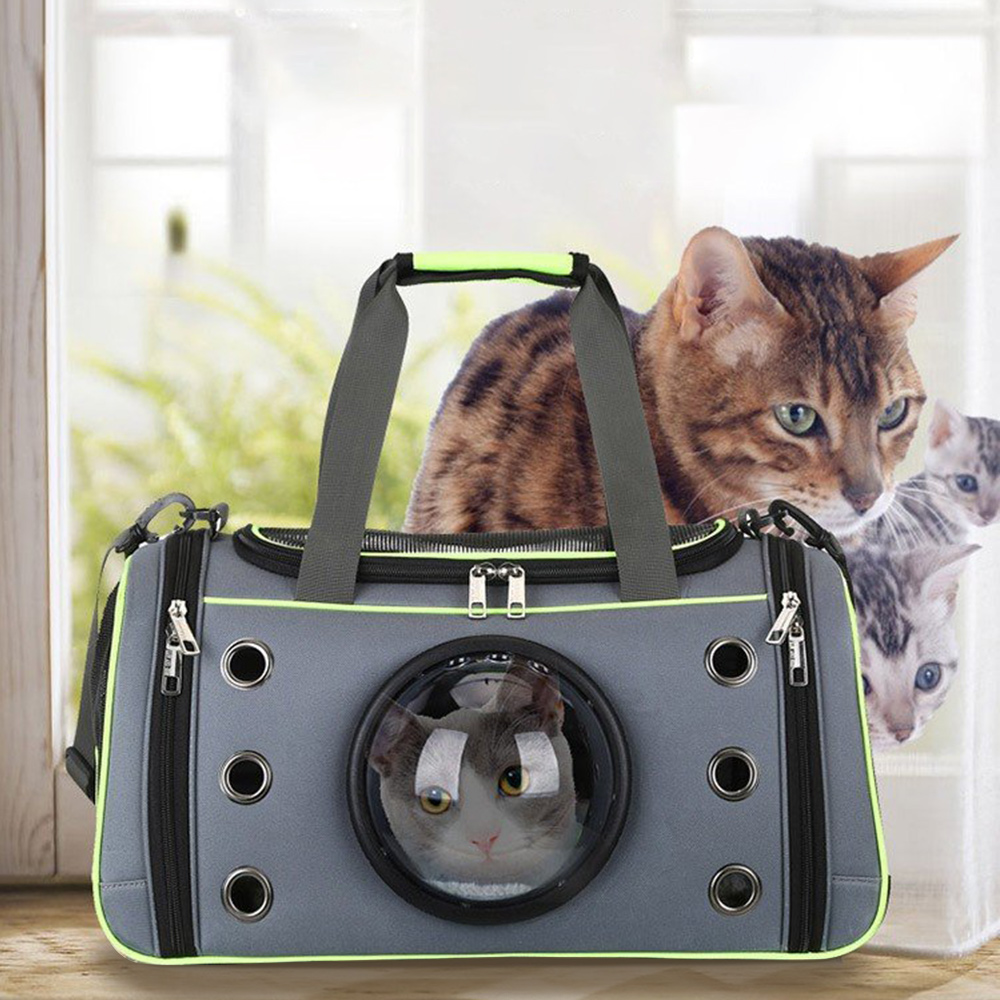 Transport bag dog space capsule shape breathable bag puppy outdoor travel shoulder bag soft kennel small dogs cats