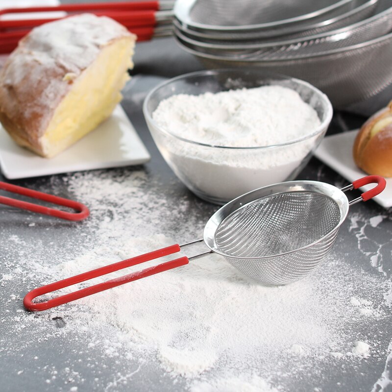 Stainless steel wire sieve oil filter premium flour sieve sieve hole orchid making machine DIY kitchen tools