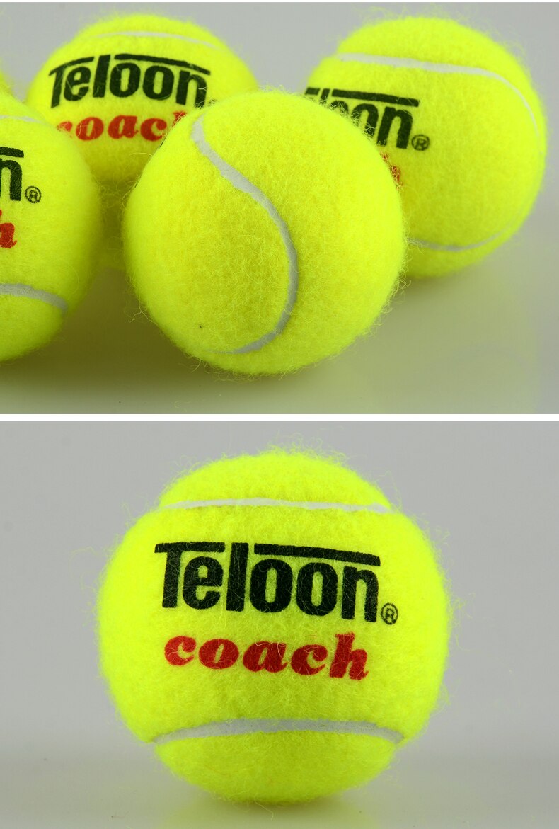 4 Pcs Training Tennis Adult Youth Training Game Tennis Rubber Suitable for Beginner School Club: Coach ball