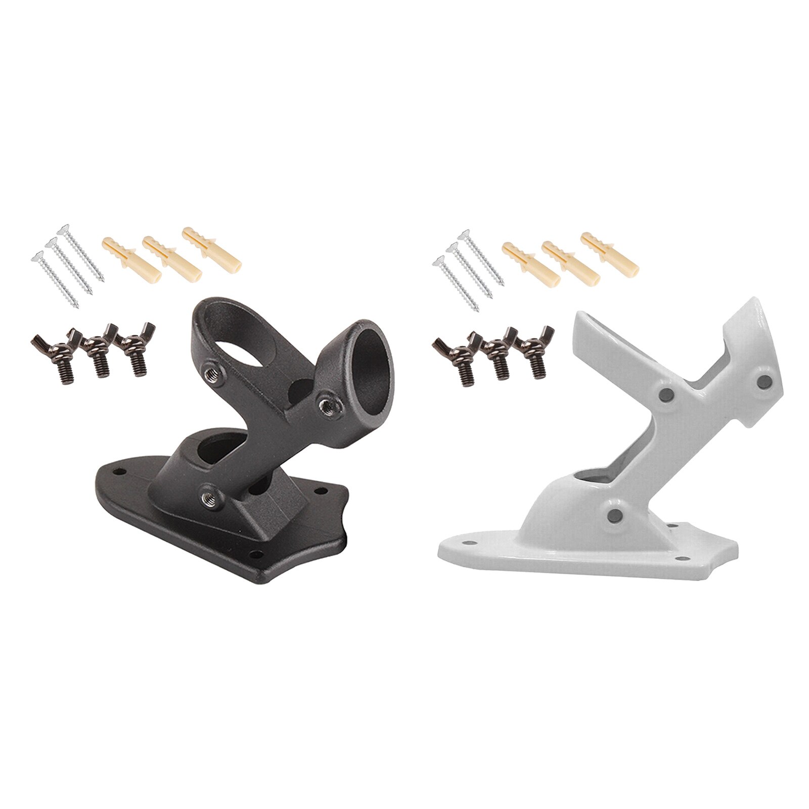 Flagpole Wall Mount 2 Position Angle Flag Pole Holder Mounting Flagpole Holder Base Aluminium Wall Mount Bracket Flagpole