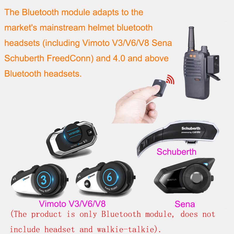 Walkie Talkie Hands-free Bluetooth Adapter K/M Interface Bluetooth Module For HB-6A HB-6B HB-780D