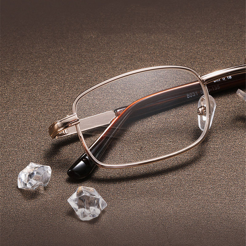 Metall Halb Rahmen Lesebrille Rahmen Männer Frauen Glas Objektiv Presbyopie Brillen + 0,5 + 0,75 + 1,25 + 1,75 + 2,25 + 2,75 + 4,5 + 5,5 + 6,0