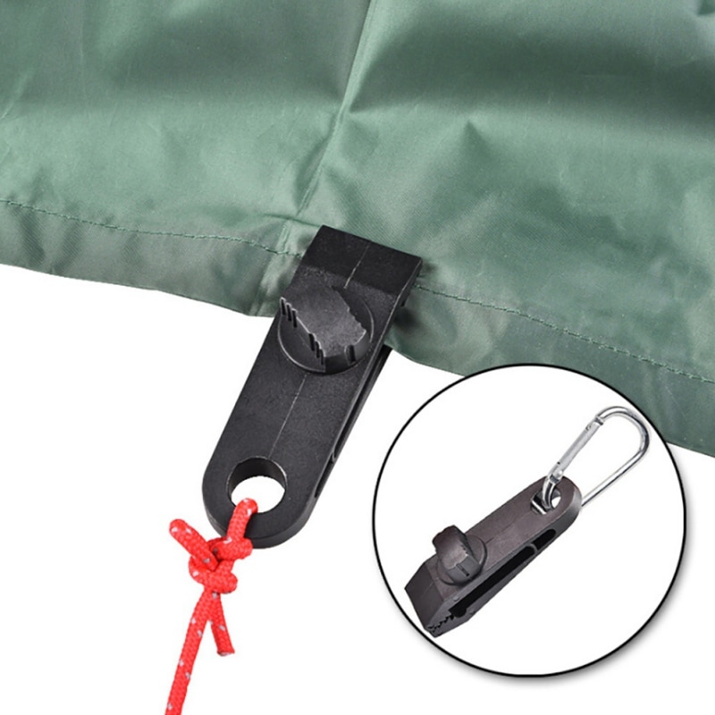 1/5/10Pcs Tent Awning Canopy Clamp Tarp Clip Snap Canvas Anchor Gripper Jaw Grip Trap Tighten Outdoor Camp Hike Tools M