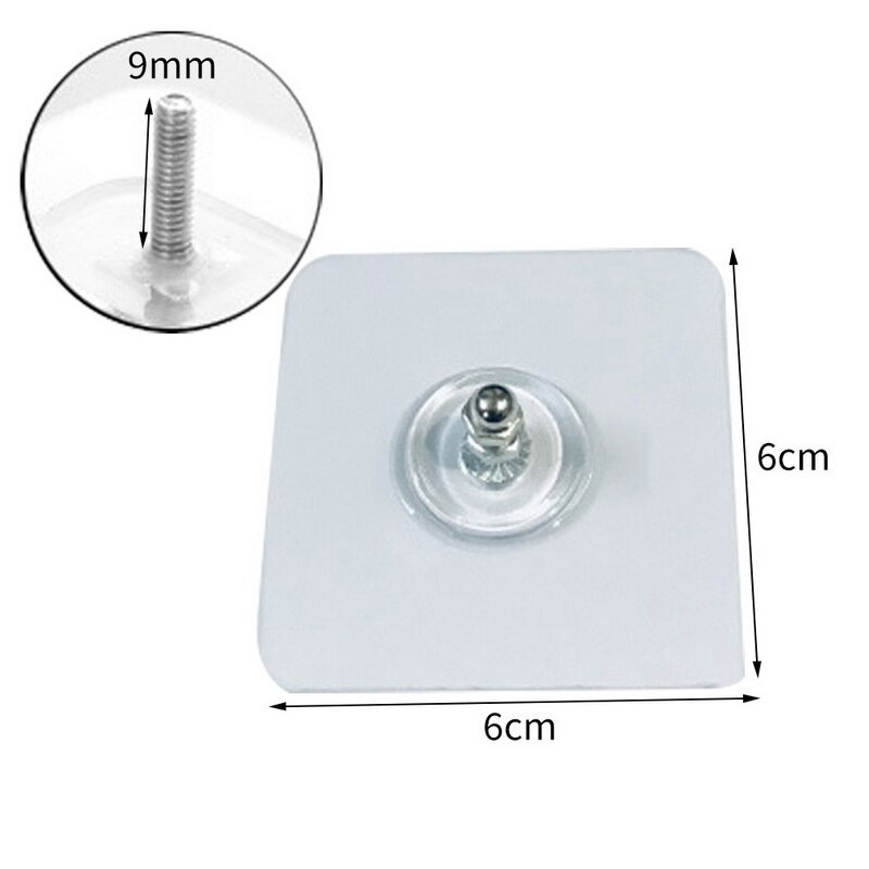 Zelfklevende opbergrek hanger spijkers huis keuken muur deurhaak sleutelrek keuken handdoekhouder spijkervrije muur keuken: 9mm