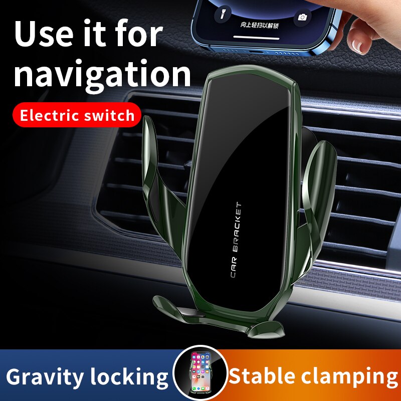 Universal gravity car mount for mobile phones - car air vent clip stand with gps support for iphone 1112, samsung 13 x