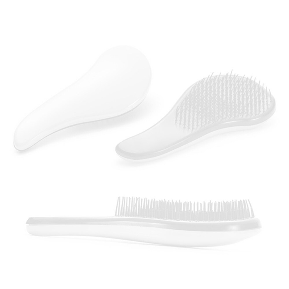 Magic Handle Detangling Comb for hair Shower Hair Brush Salon Styling Tamer Tool Travel Accessories: white