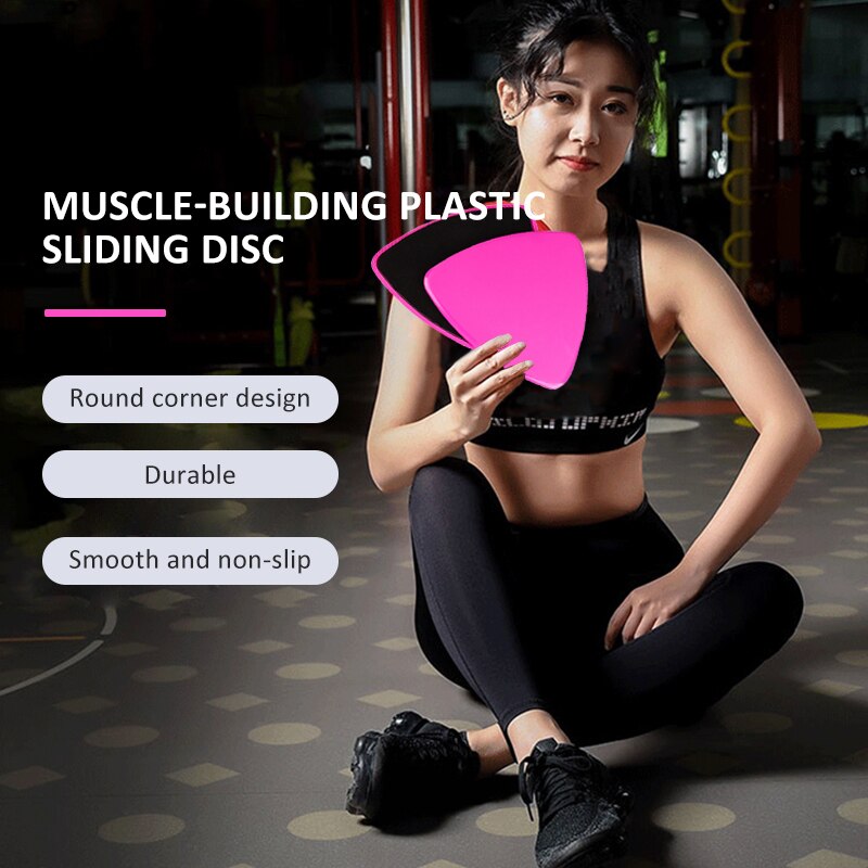 2 sztuk krążki obrotowe do ćwiczeń suwak Fitness płyta ćwiczenia płytka obrotowa do jogi siłownia brzucha rdzeń szkolenia sprzęt do ćwiczeń trójkąt
