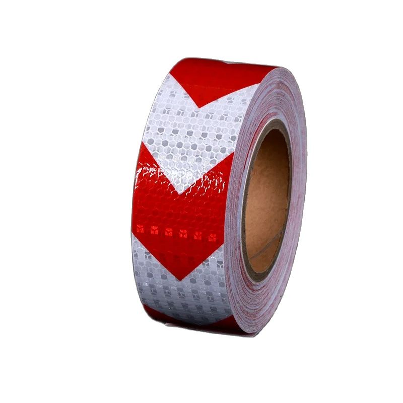 5cm x 3m selbst klebender weißer roter Pfeil reflektieren der Klebeband-warnen aufkleber für LKW-PKW: Ursprünglich Titel