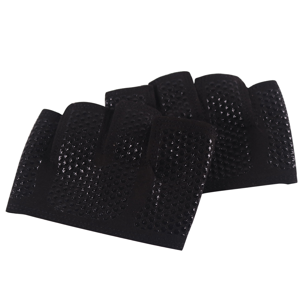 Gym Fitness Half Finger Gloves Men Women Anti-Slip Silicone Workout Glove Pull Up Power Weight Lifting Grips Hand Plam Protector: black / XL