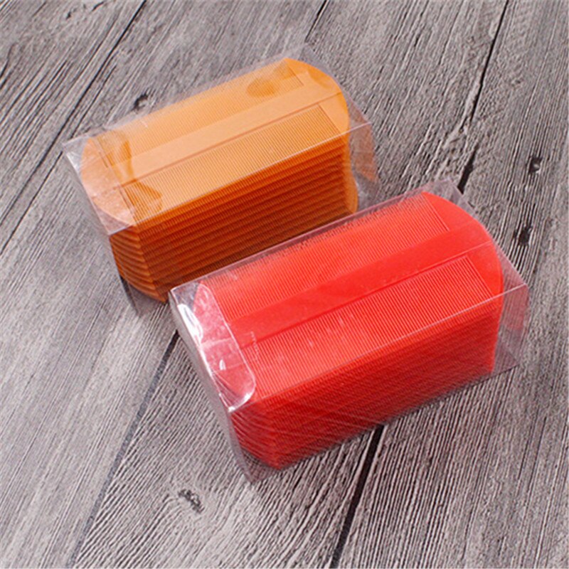 Protable Double Sided Head Lice Comb Fine Tooth Head Lice Flea Plastic Nit Hair Combs Styling Tools For Kids Pet Dog
