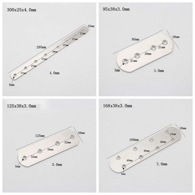 1/2/10pcs Stainless Steel Connector of Straight Iron Sheet Angle Cabinet Corner Code