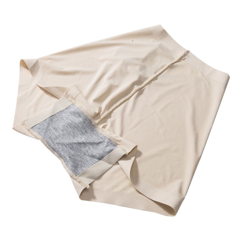 Kvinder sikkerhed korte bukser shorts bløde sømløse sikkerhed korte casual bukser mid talje åndbare trusser