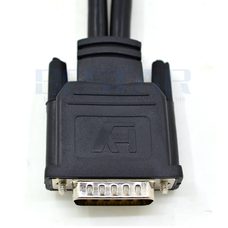 DMS 59 Splitter Cable - 8in - DMS-59 to 2 x DVI 24+5 - Y Cable - DMS 59 to VGA - Monitor Splitter Cable - DMS59 Cable