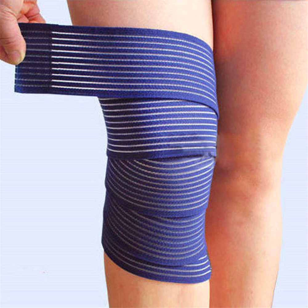 1Pc Elastische Bandage Tape Sport Knie Ondersteuning Strap Knee Pads Protector Band Voor Joelheira Enkel Been Wrist Wrap