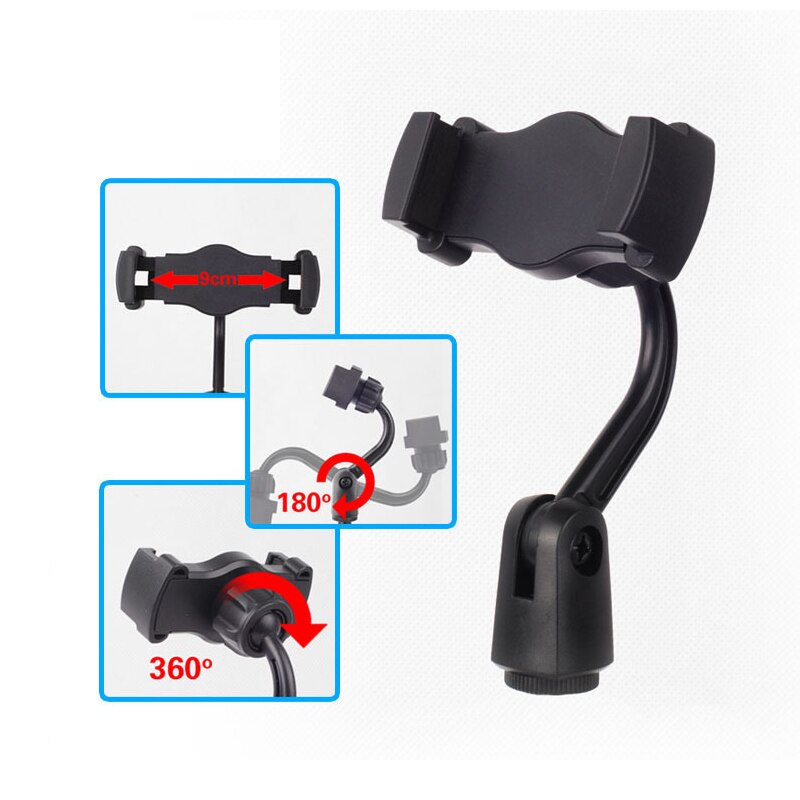 Universal Adjustable Condenser Microphone Mic Shock Mount Holder Studio Recording Bracket For Diaphram Mic Clip