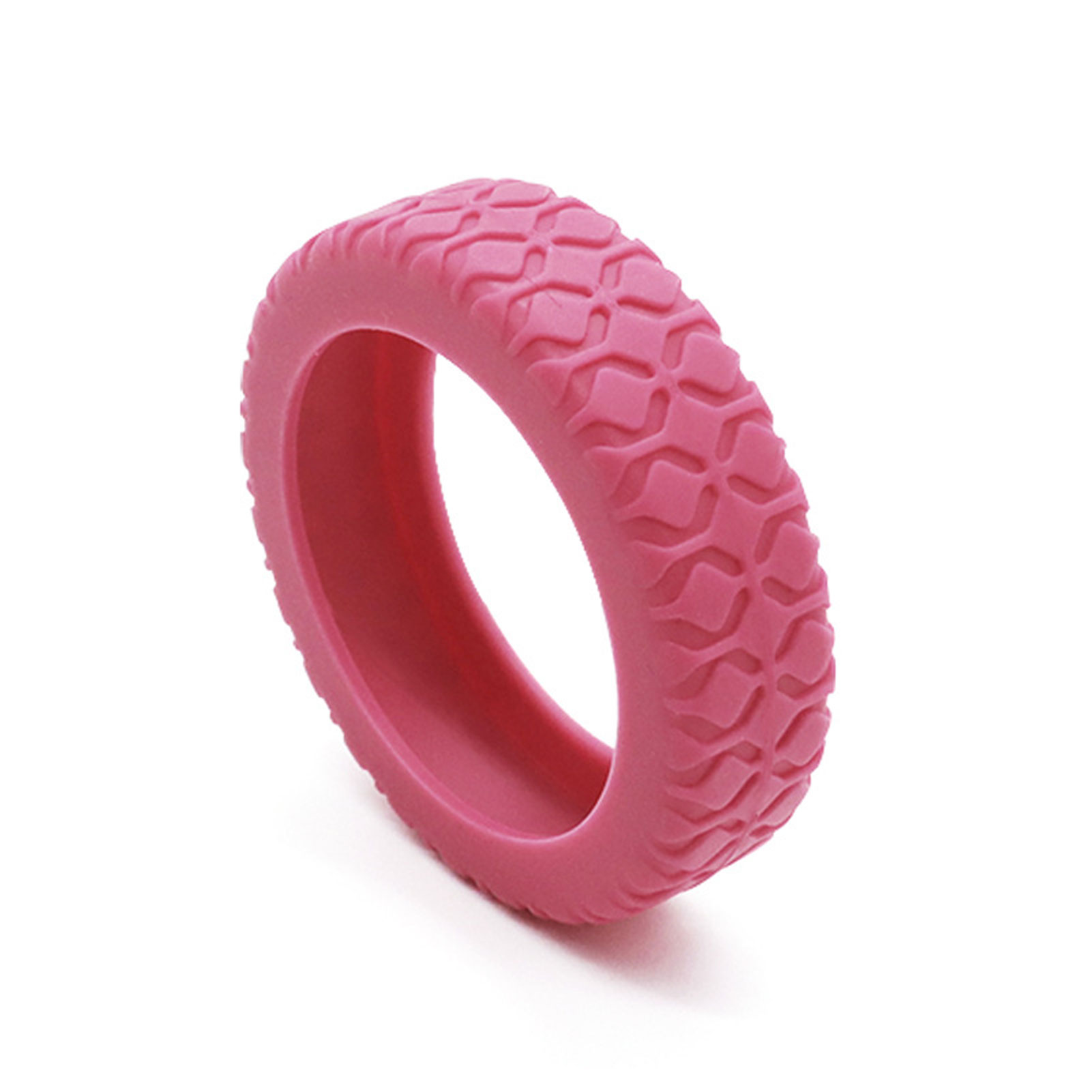 Protecteur de roues de bagages, petites pièces, housse de Protection en Silicone résistante à l'usure pour la plupart des roues Spinners: L / Rose