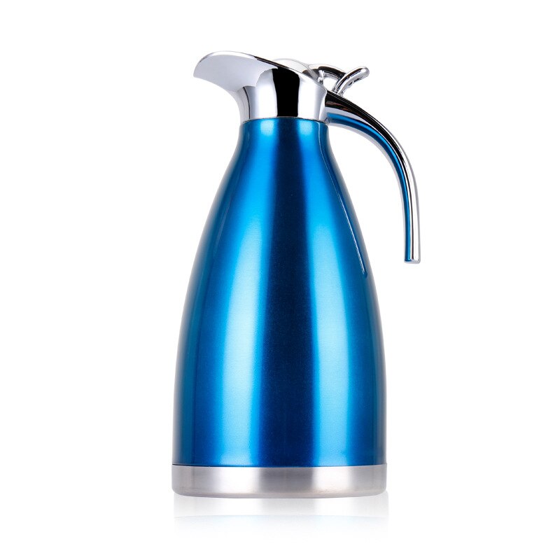 Unibird 2L/1.5L Stainless Steel Double Vacuum Thermal Water Kettle Thermos Coffee Pot Cold Insulated Bottle Household Camping: 2L / Blue