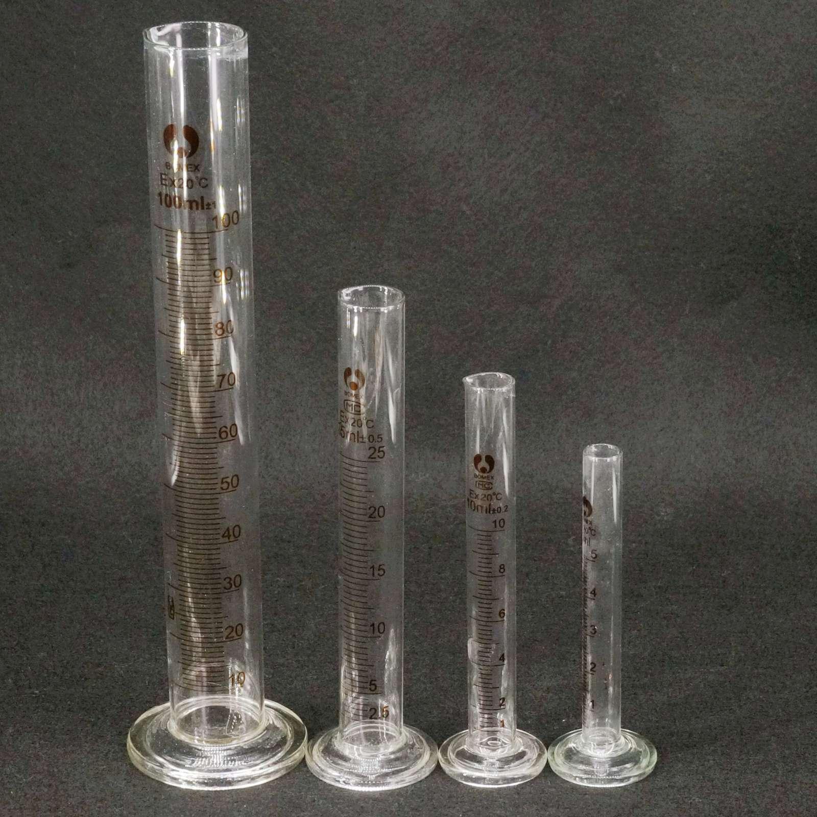 Lab Lead-free Glass Graduated Measuring Cylinder Capacity 10/20/25/50/100/250/500/1000ml glass measuring cylinder