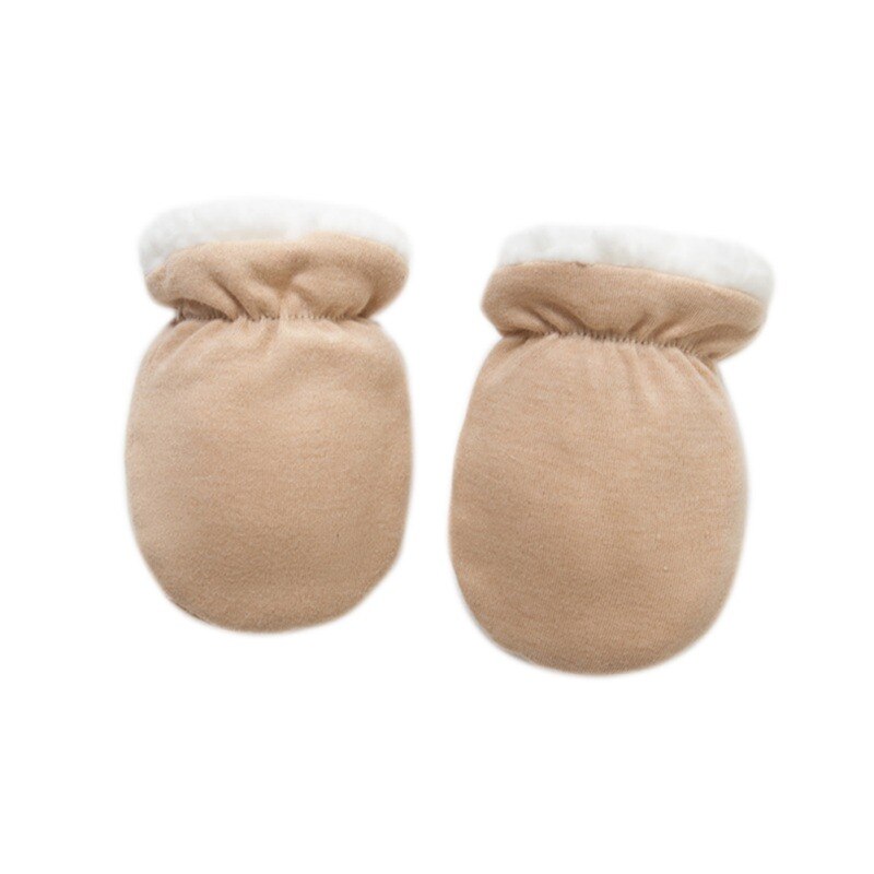 Autumn Winter Infant Baby Cotton Thicken Warm Gloves Cute Cartoon Fleece Comfortable Newborn Mittens 0-12M: A2