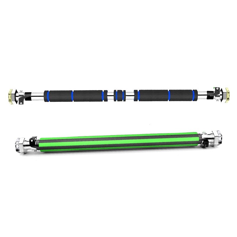 Pull Up Bar Door Frame ,Adjustable Door Horizontal Bar Fixed Buckle Gym Pull Up Training Bar Sport (Black & blue)