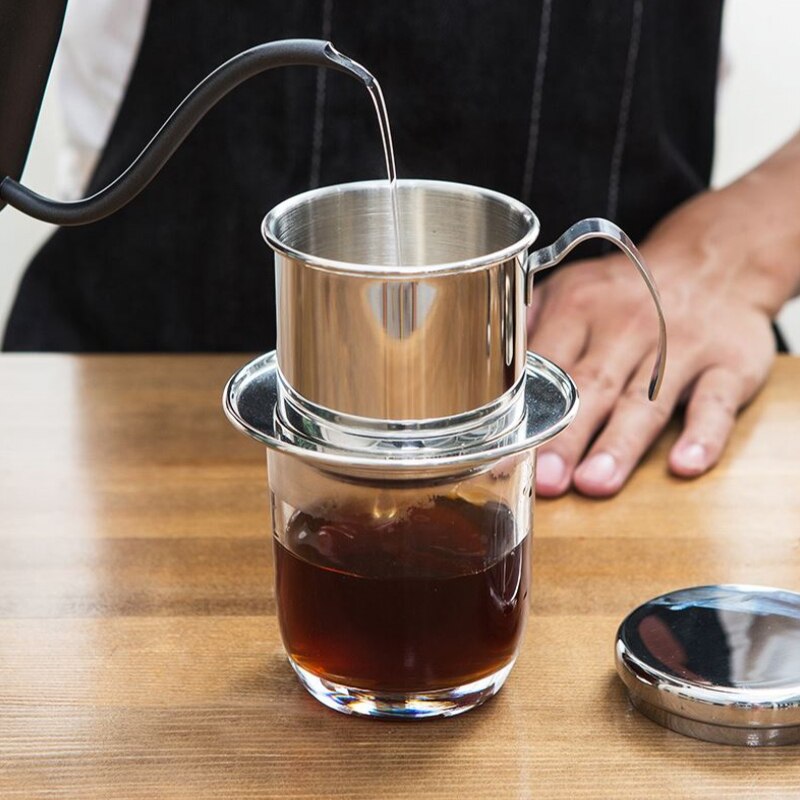 Maceta de goteo vietnamita de acero inoxidable 304, utensilios para café, filtro, accesorios de cocina, 1 Uds.