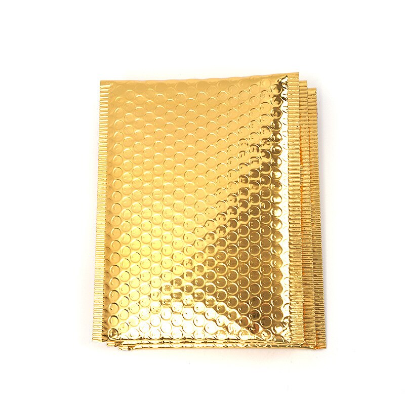 50Pcs Material Bubble Envelope Gold Plastic Bubble Mailers Thicken Packaging Bags Waterproof Courier Bag 7Size