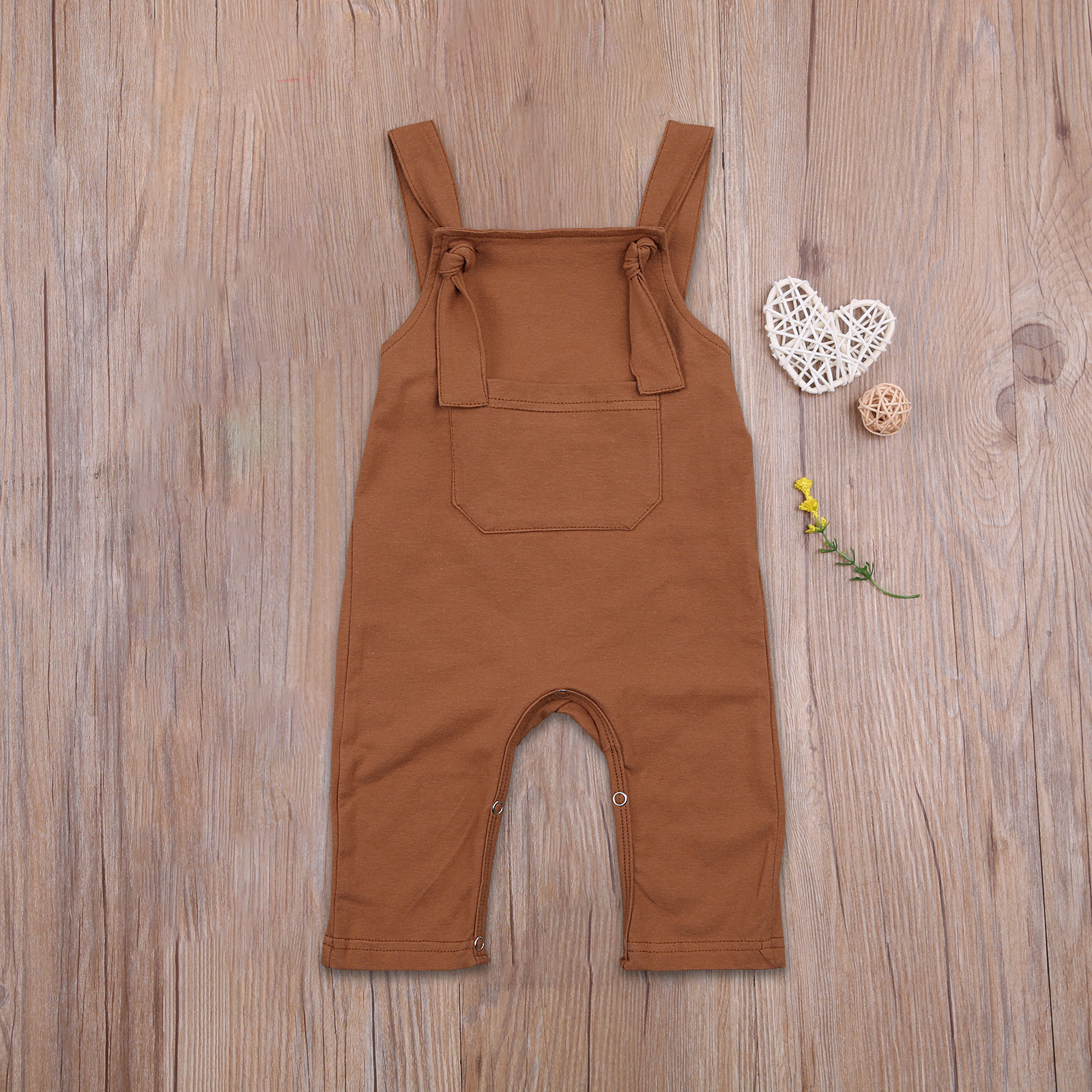 Kleinkind Neugeborenen Baby Mädchen Jungen Einfarbig Tasche Gesamt, Kleinkind Junge Mädchen Spaghetti-trägern Platz Nacken Lange Hosen Strampler